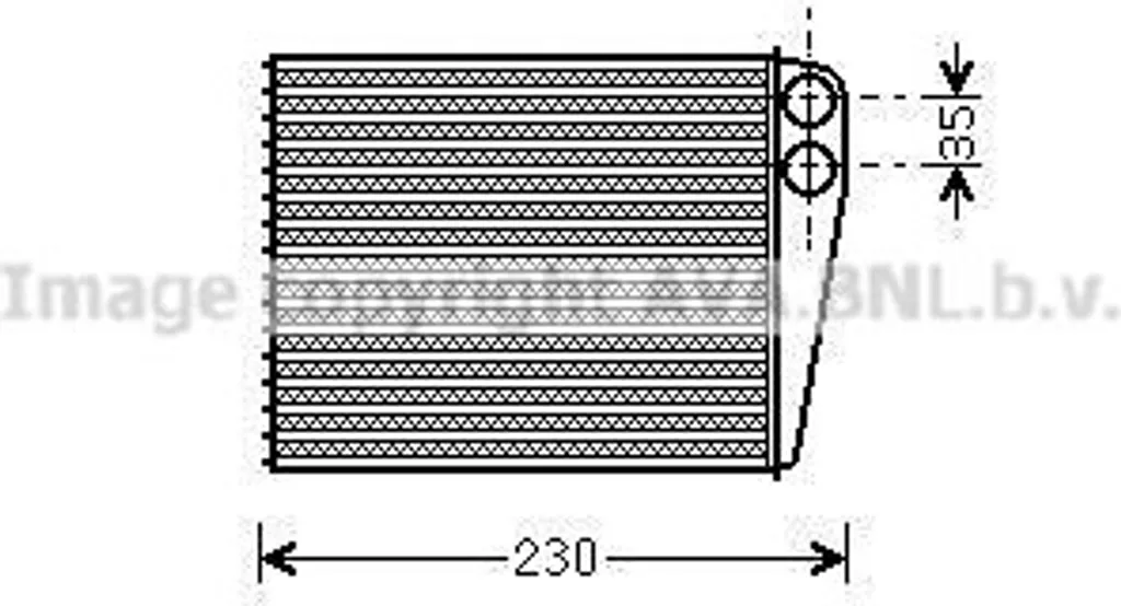 Radiateur de chauffage habitacle pour Classe A W169 et Classe B W245 PRASCO