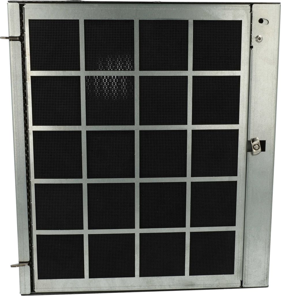 vhbw Aktivkohlefilter kompatibel mit Miele DA 6526 D EXT, DA 6520 W, DA 6526 D, DA 6396 W Dunstabzugshaube - 25,6 x 23 x 2,2 cm, Regenerierbar