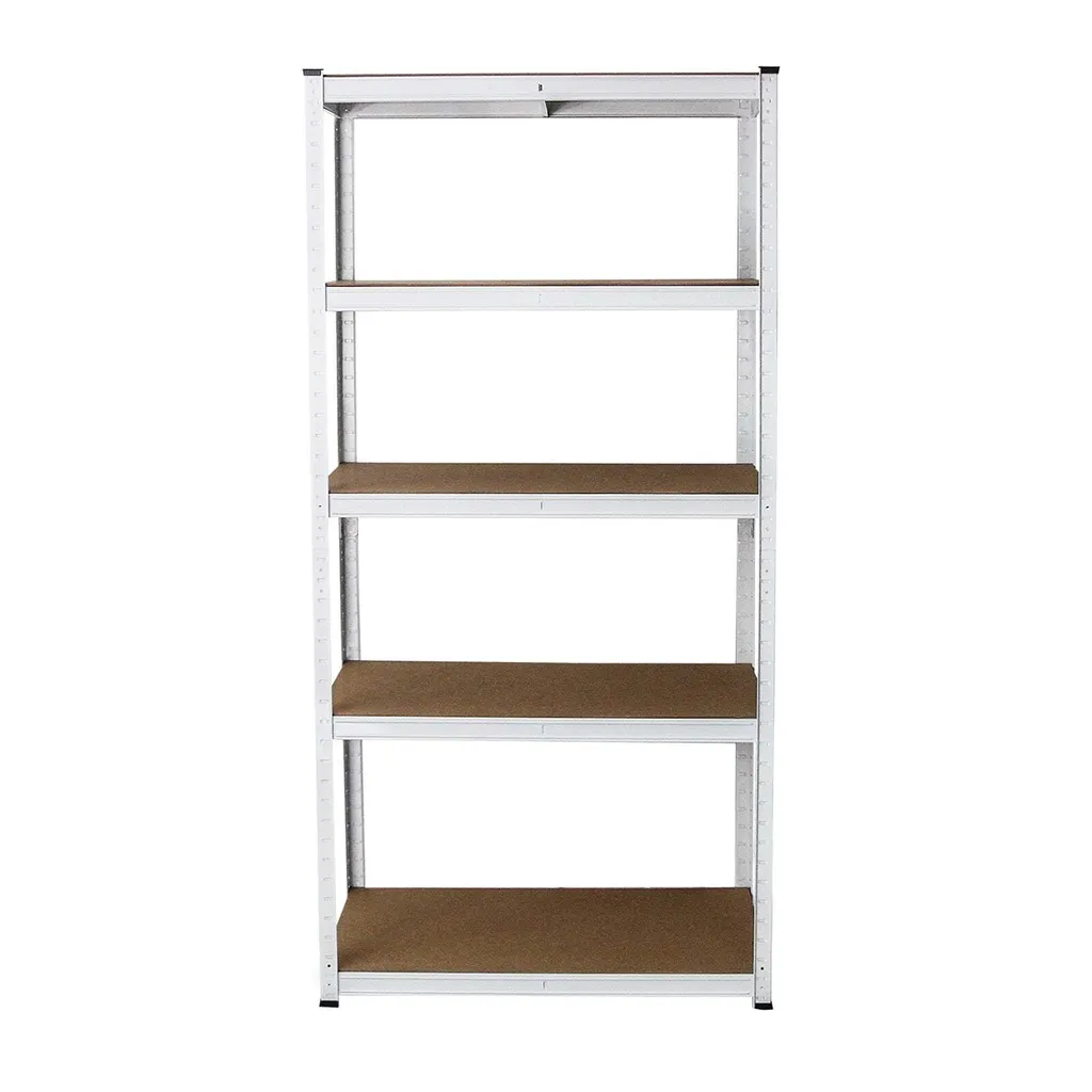 Rayonnage Acier Blanc Lot de 3 E-Rax : Étagère d'Atelier Robuste - 5