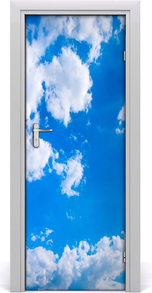 Tulup Türaufkleber 75x205 cm Dekorative Aufkleber Selbstklebend Wasserdichte Tapete Abnehmbar Schlafzimmer Wohnzimmer Wohnkultur - Wolken im Himmel