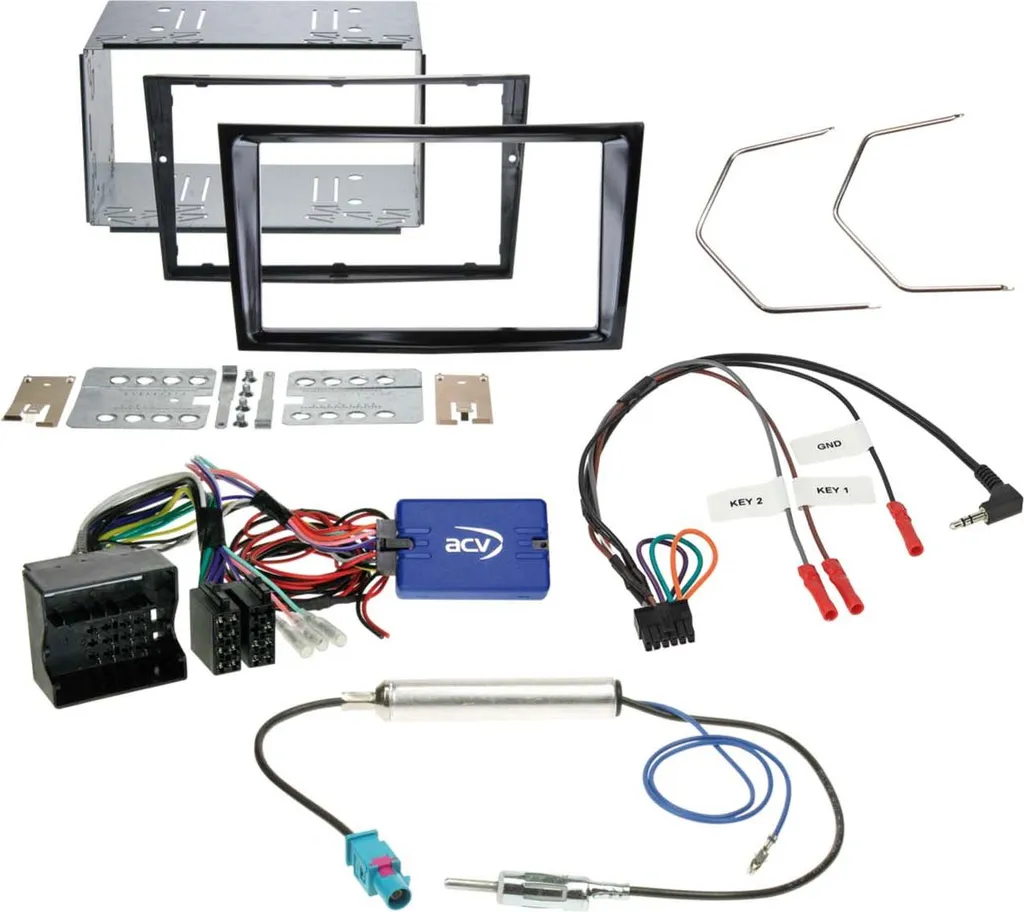 Kit d'Installation Autoradio 2-DIN Opel Corsa D avec Façade et Câblage