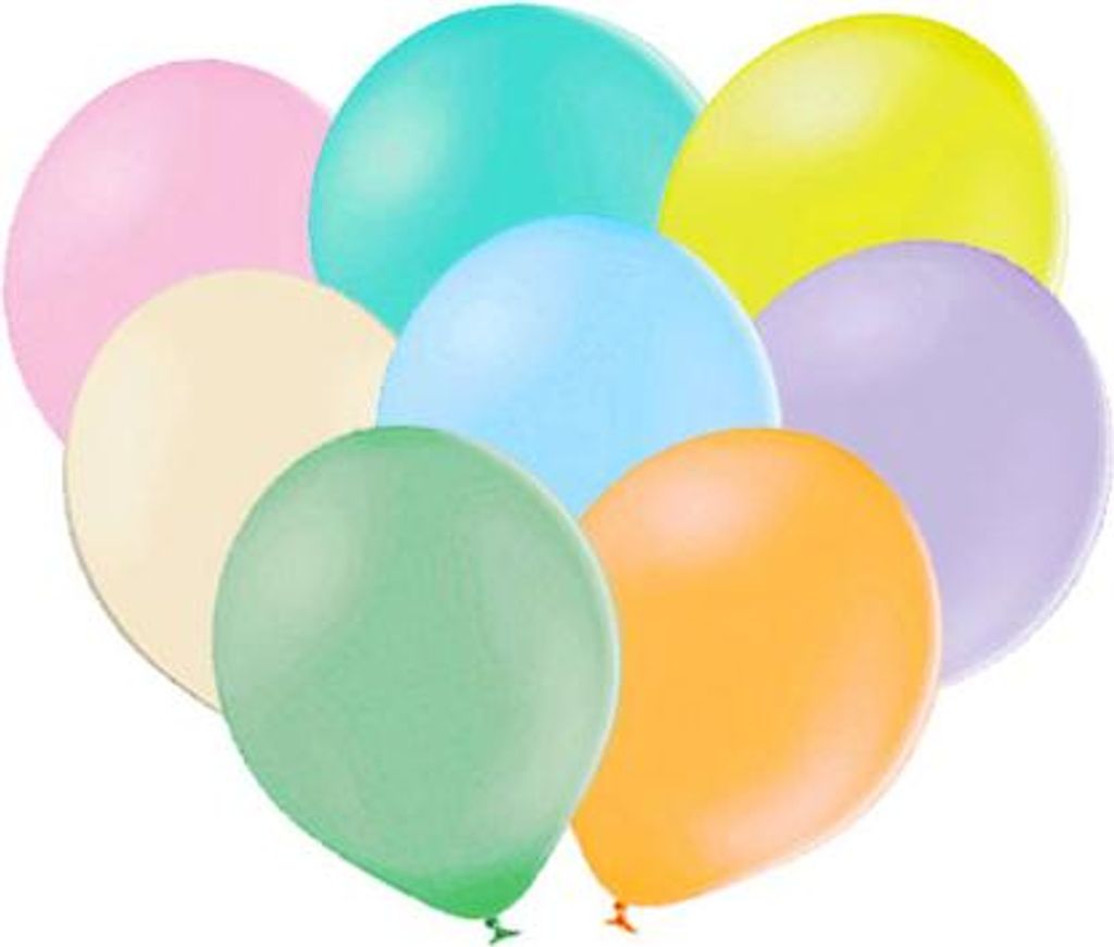 Pastell Luftballons 12 Zoll 10 Stk. PASTELL Mix