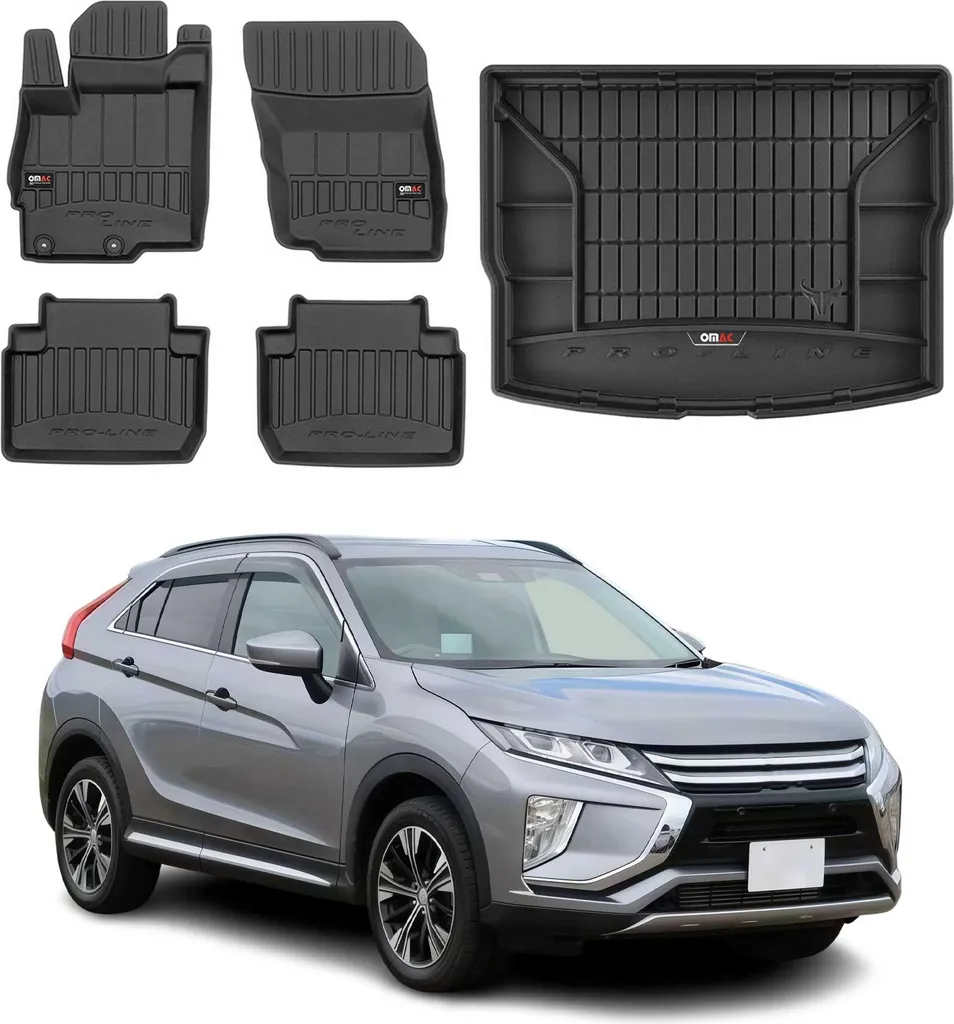 Tappetini OMAC Gomma Mitsubishi Eclipse Cross 2017-2025 | Kit Baule