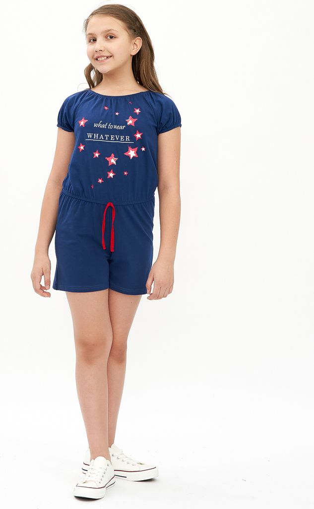 Mädchen-Overalls Whatever - Navy - 140