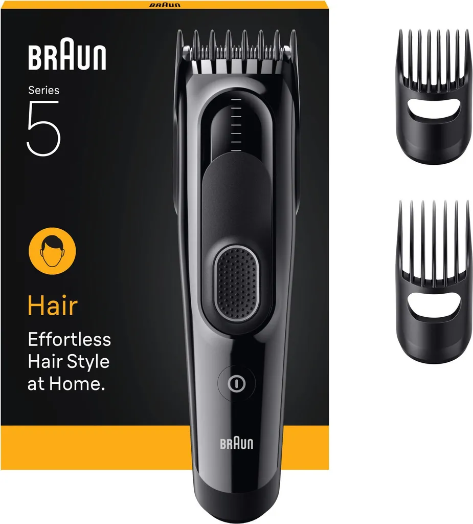 Tondeuse à cheveux Braun HC : 17 hauteurs de coupe et autonomie 50 min