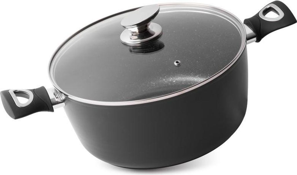 Topf MagicHome Black Line, 28 cm, 5900 ml, mit Deckel Produktbild 