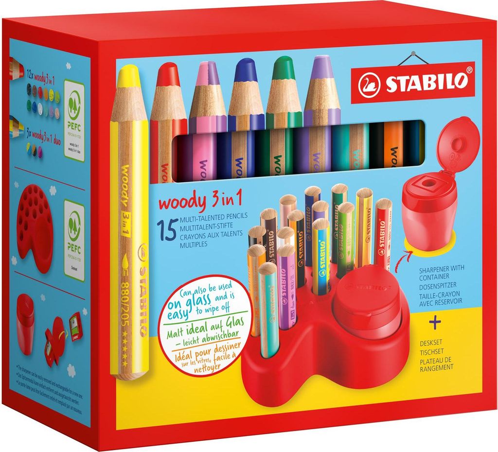 STABILO 880/15-01 Matite colorate STABILO woody 3in1, Immagine del prodotto 