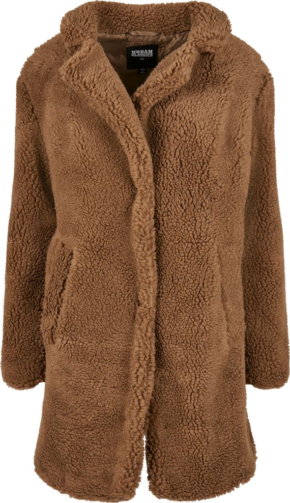 Urban Classics Ladies - OVERSIZED SHERPA Mantel braun - S