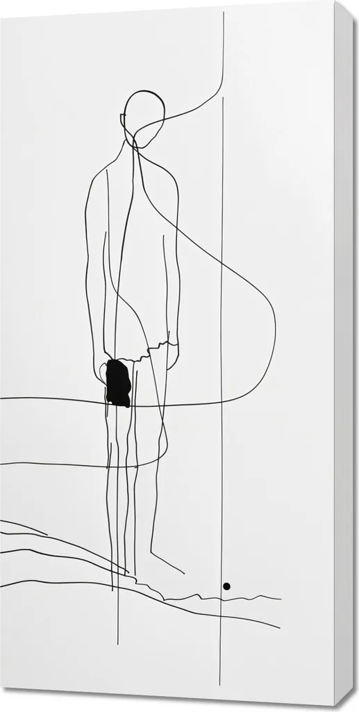 Image déco 50x100 cm Randonnée solitaire - Ambiance zen et voyage