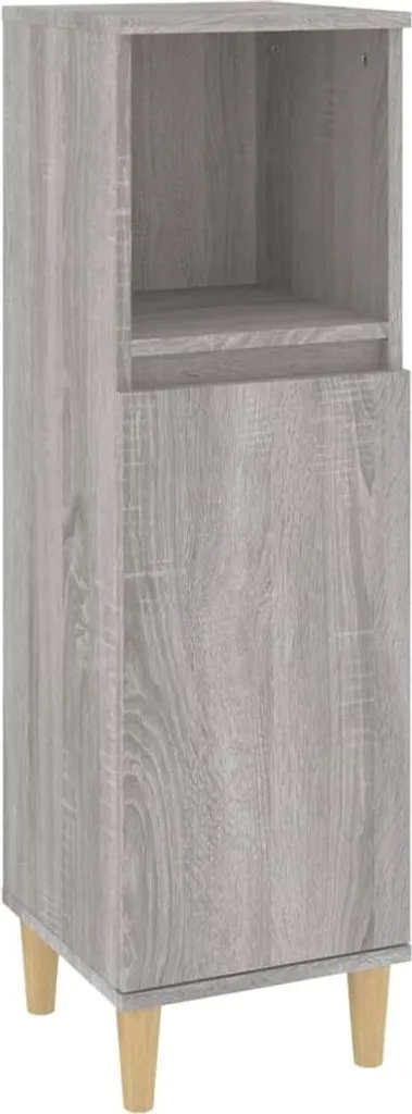 Colonna Bagno SYFAX™ 100cm Grigio Sonoma - Mobile Multistrato di Design