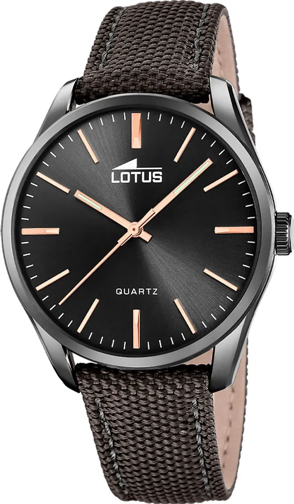 Montre Homme Lotus 19070/2 au Design Classique avec Cadran Analogique Noir
