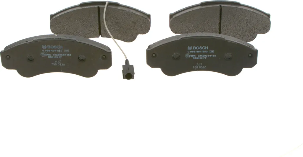 BOSCH 0 986 494 850 Plaquettes de frein OE 4254 C2 pour Citroën Jumper