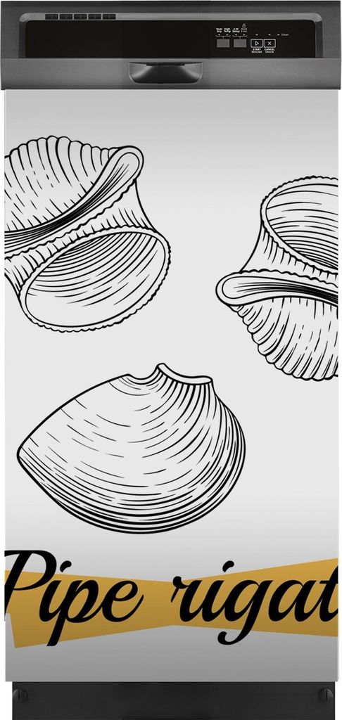 Aufkleber sticker 45x80 cm Dekorative folie Spülmaschine - Italienische Nudeln Pasta
