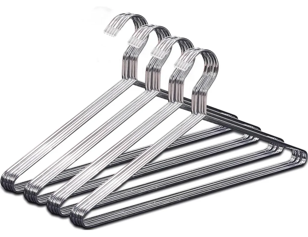 Cintres en acier inoxydable robustes épaisseur 0,4 cm antidérapants