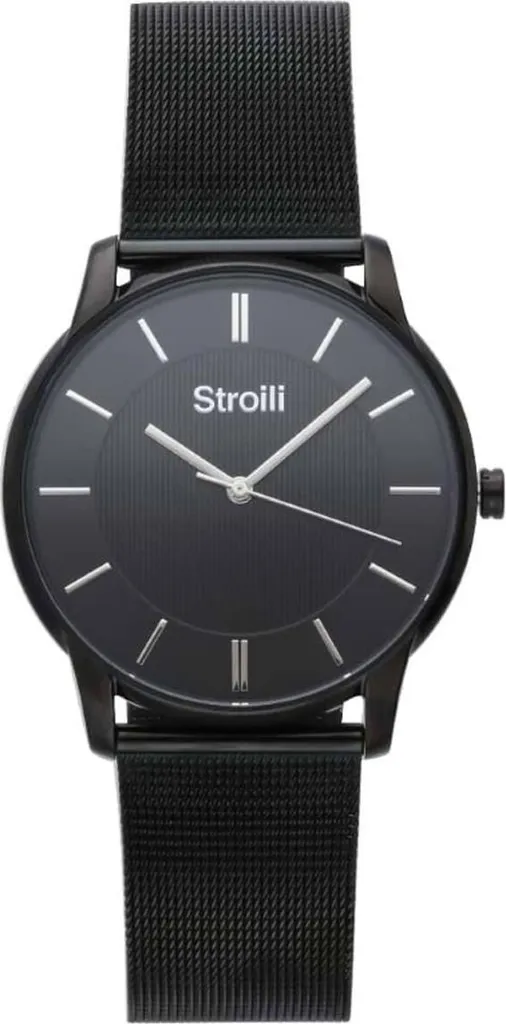 Stroili Oro Relay 1650857 Orologio Uomo Acciaio Nero Elegante