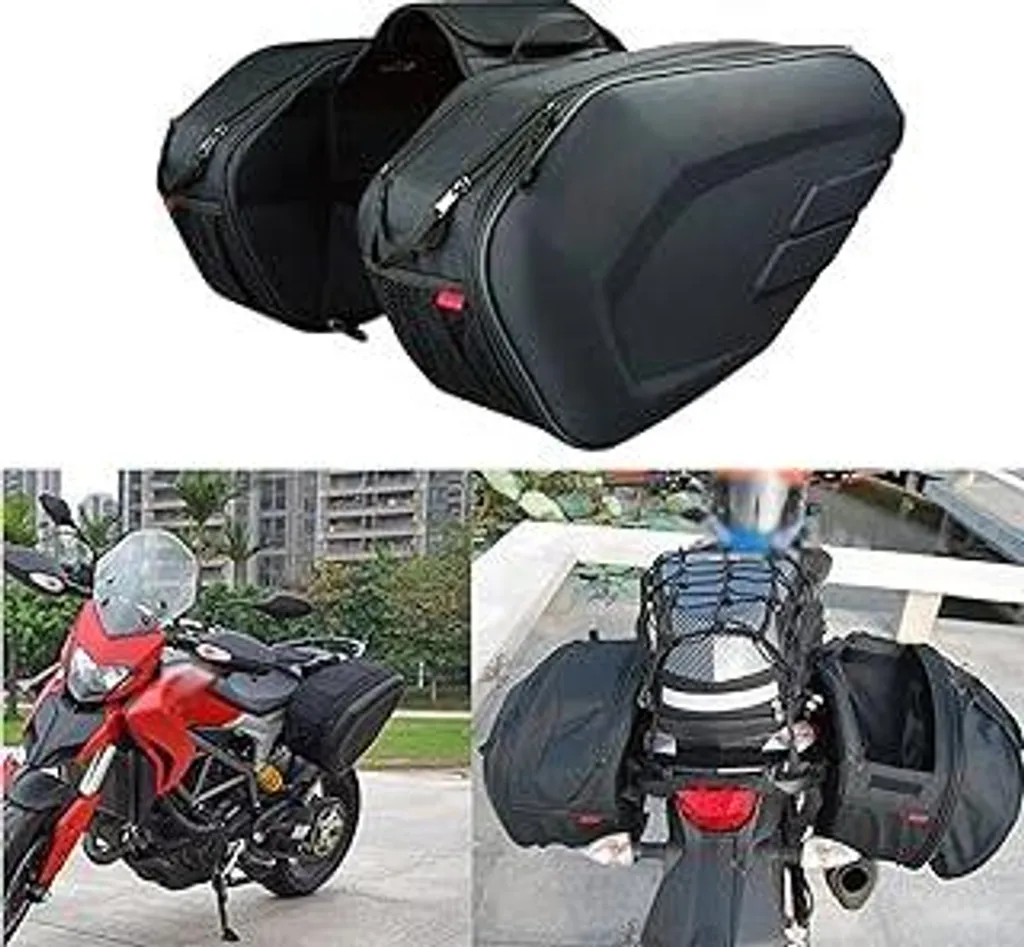 Borsa Moto Posteriore Shkalacar 36-58L: Espandibile e Impermeabile