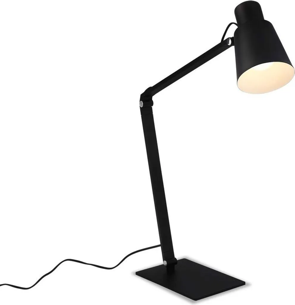 Occasione Lampada Tavolo E27 Metallo Nero Flessibile Dimmerabile Prezzo