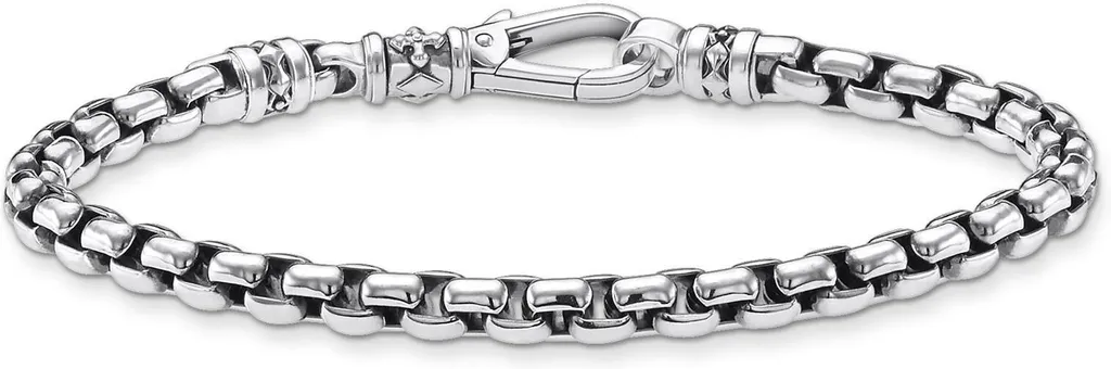 Bracelet en argent pour homme Thomas Sabo Rebel at Heart maille unie