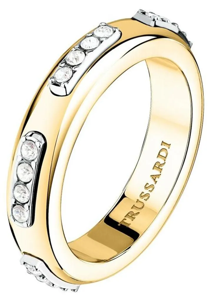 Bague acier bicolore Concept TJAYY110 : bijou durable anti-ternissement