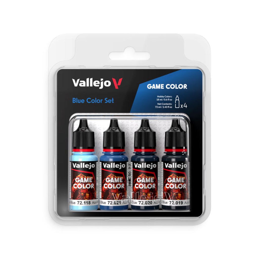 Vallejo Game Color Set - Blue Color Set - 4x 18ml 72.376