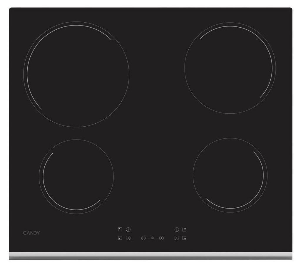 Candy Timeless CH64XB, Schwarz, Integriert, 59 cm, Keramik, Produktbild 