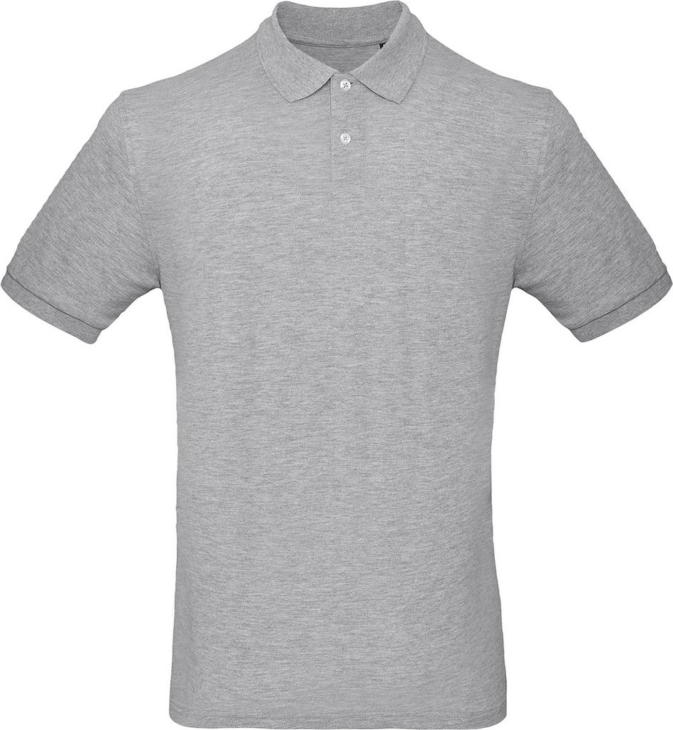 B&C Collection Herren Polo-Shirt Inspire RW6340 (3XL) (Grau meliert)