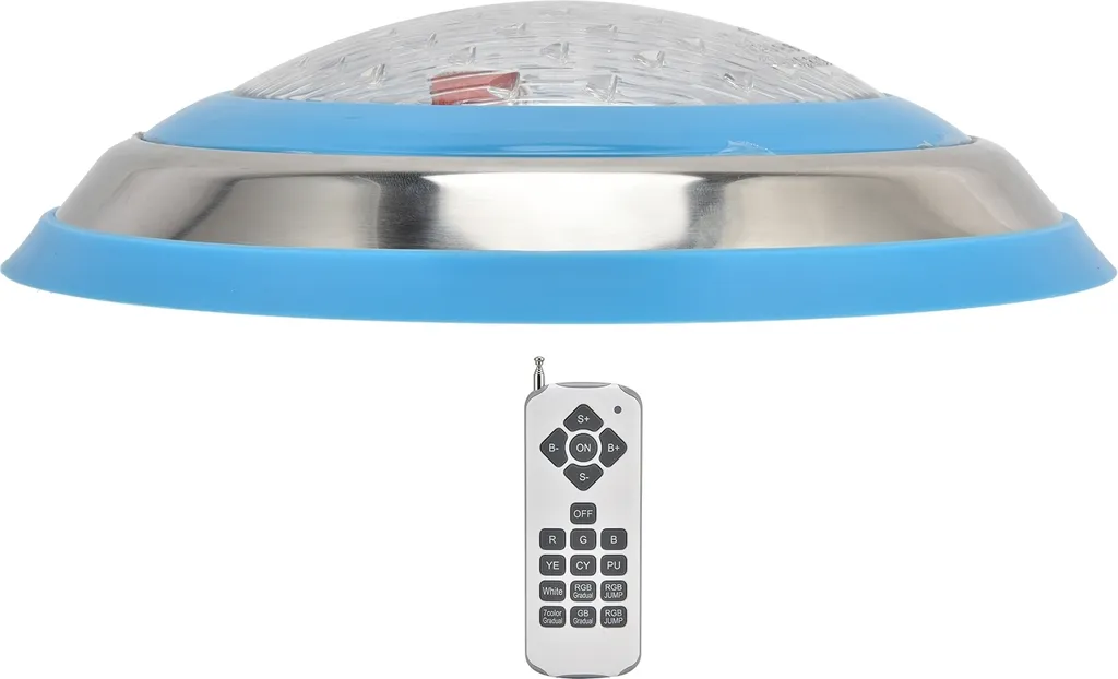 Lampe de piscine LED submersibles RVB avec télécommande étanche IP68 - 6