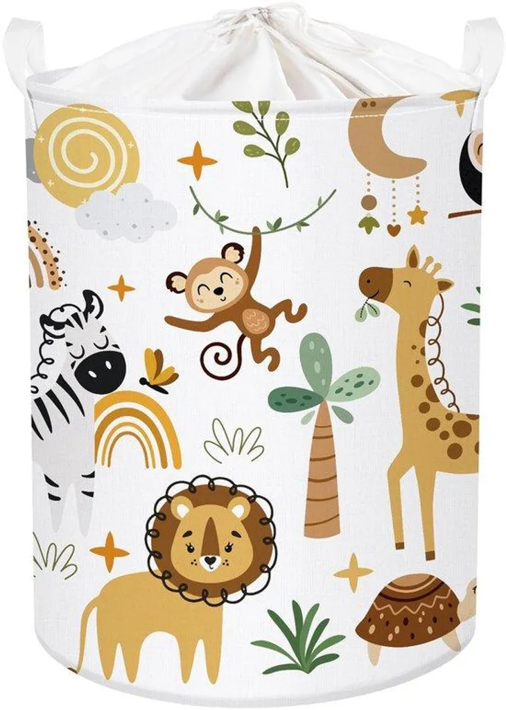 Rangement chambre bébé pliable marron 36 x 45 cm idéal pour jouets