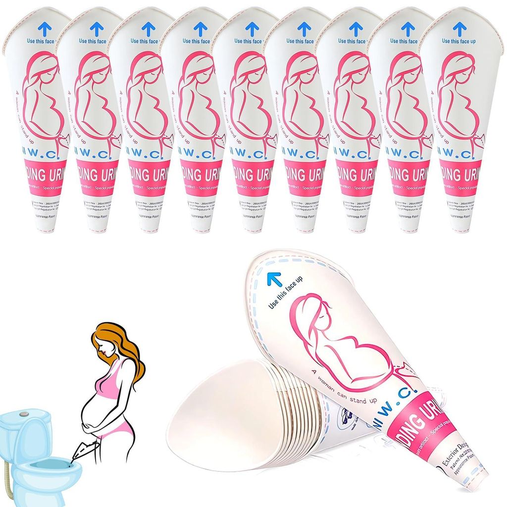 Entonnoirs jetables pour urinoir destinés aux femmes en Image du produit 