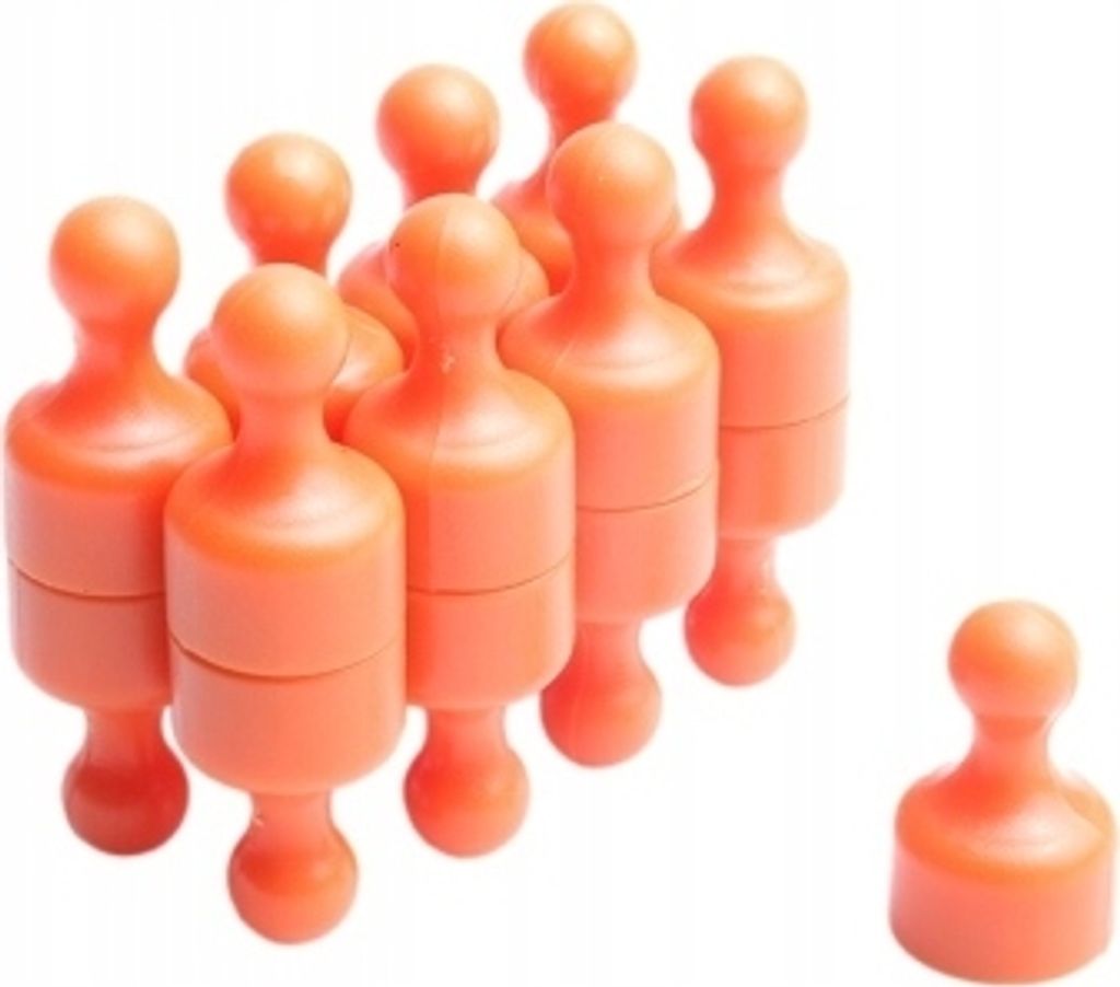 Kühlschrankmagnet, Büro 12x20 Orange, Extrem stark, Magnettafeln, Kühlschränke, Whiteboards, DIY