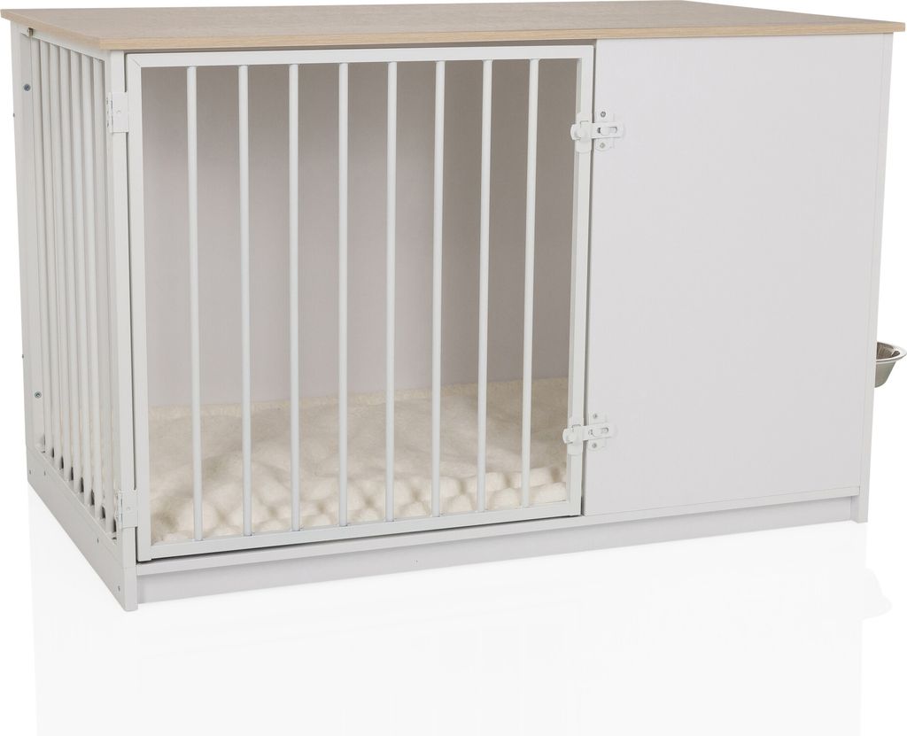 hjh LIVING box pre psov PAWHOME XL klietka pre psov MDF, Obrázok produktu 
