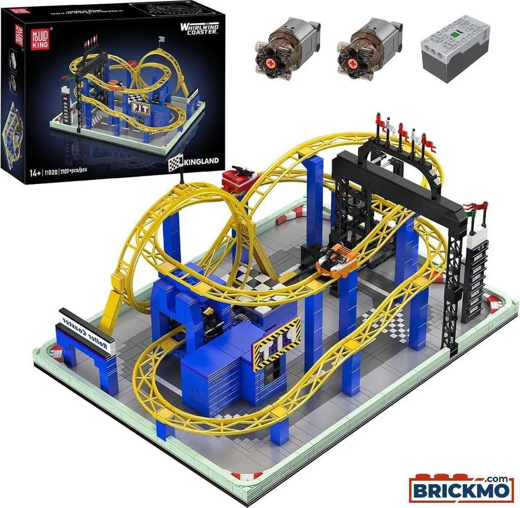 Mould King 11020 Whirlwind Coaster : Circuit de Montagnes Russes Géant