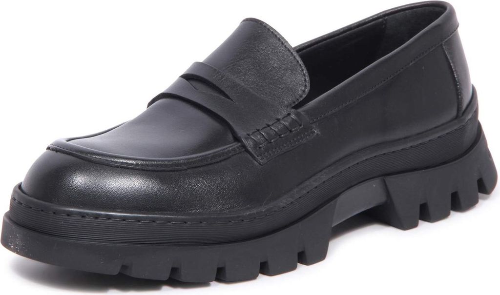 9669AT mocassino donna CARACCIOLO woman loafers black