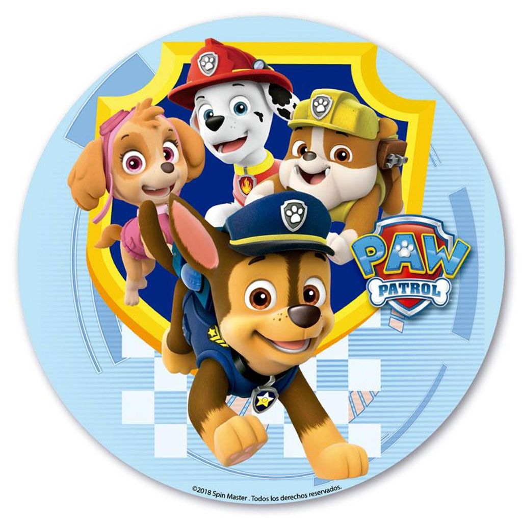 Dekora Paw Patrol Essbarer Tortenaufleger  20cm Produktbild 