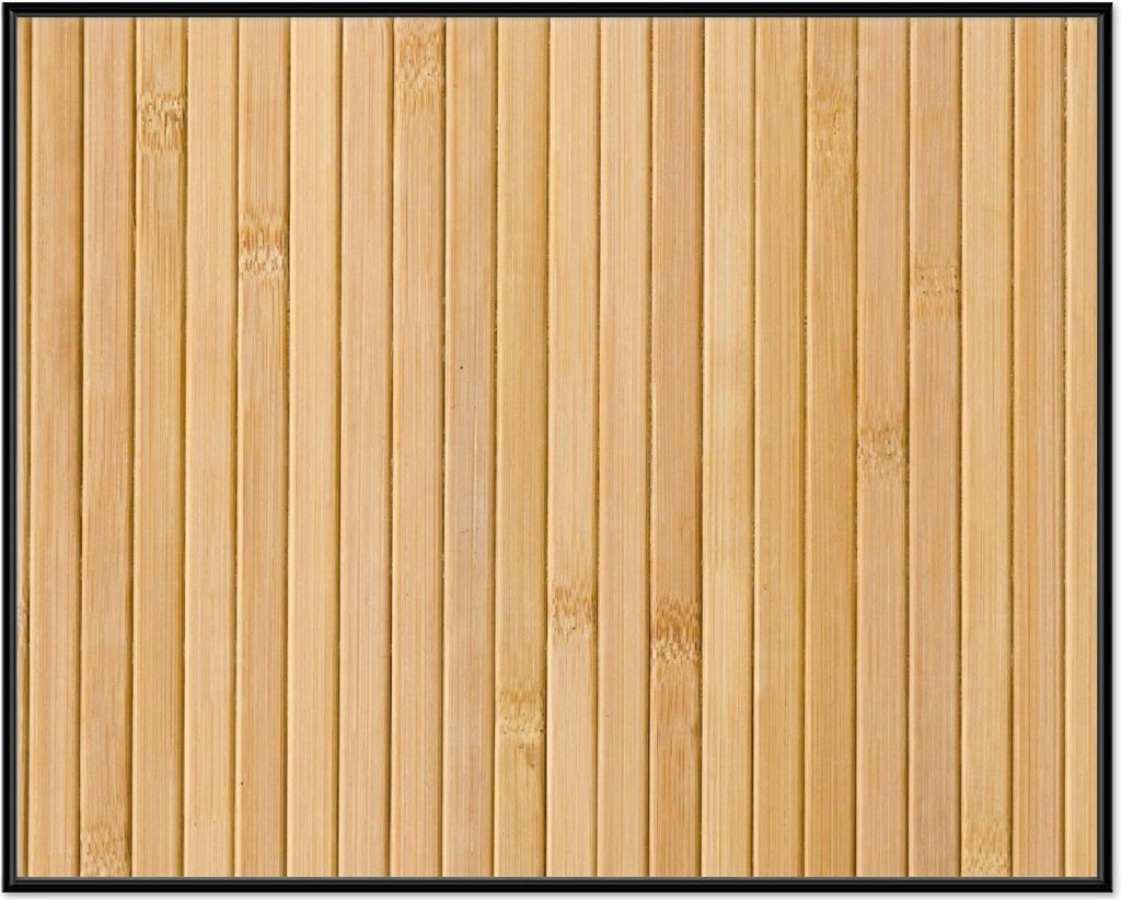 Wallario Wandbild Holzpanele hell, Größe: 40,30 x 50,30 cm, Poster mit schwarzem Aluminiumrahmen