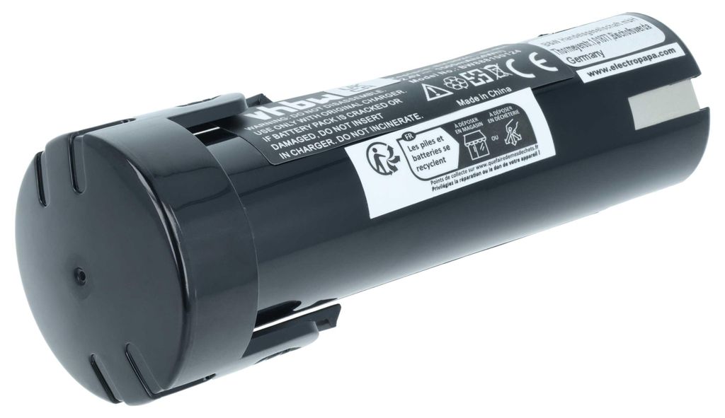 vhbw Akku Ersatz für Weidmüller 9007450000 für Werkzeug (1500 mAh, NiMH, 2,4 V)