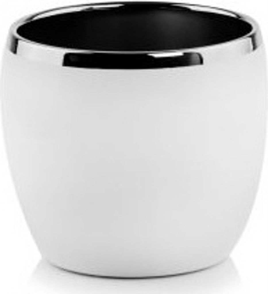 Keramikdeckel weiß-silber Kugel 11 cm