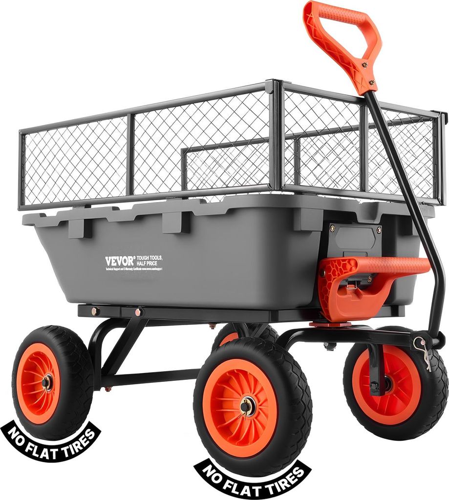 Chariot de jardin VEVOR avec fonction basculante, chariot à Image du produit 