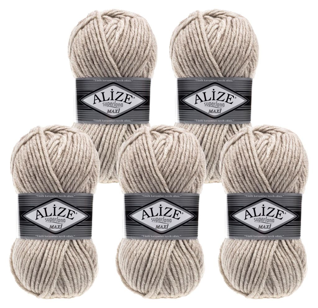 500g Strickgarn Strickwolle Alize Superlana Maxi 25% Wolle, Produktbild 