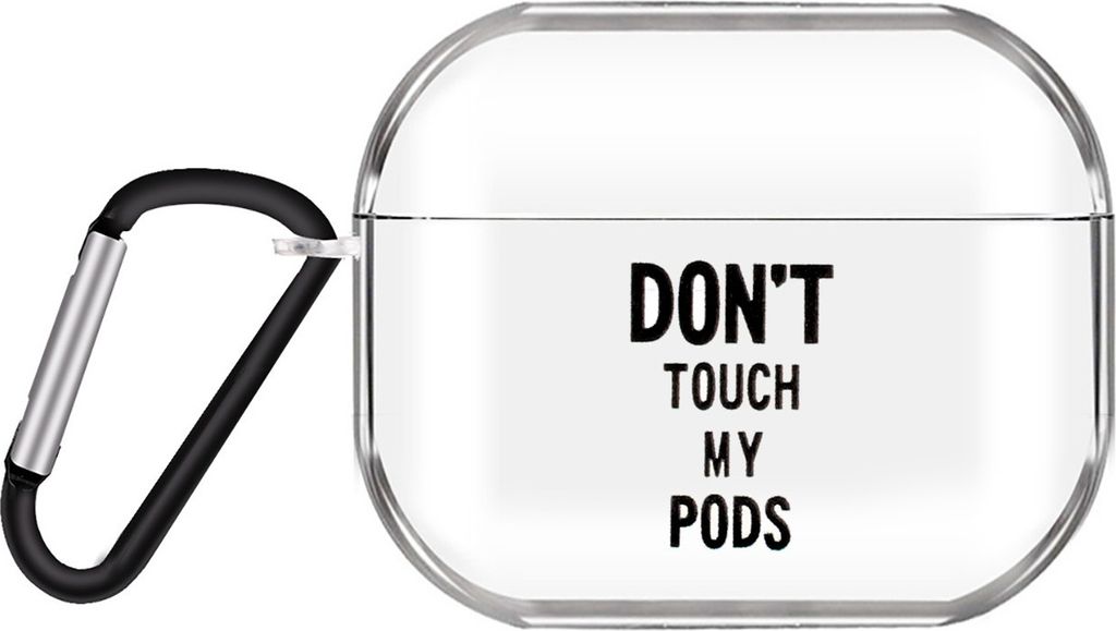 Für AirPods Pro Kopfhörer Gehäuse Cartoon Klare Kopfhörer Shell mit Metall Haken volle Schutzhülle