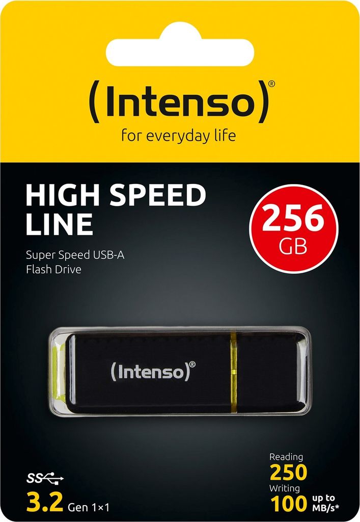 Intenso High Speed Line, 256 GB, USB Typ-A, 3.2 Gen 1 (3.1 Obrázok produktu 