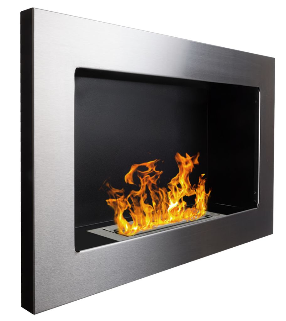 Gel- und Wand - Ethanol - Kamin, Edelstahl, 65cm Produktbild 3