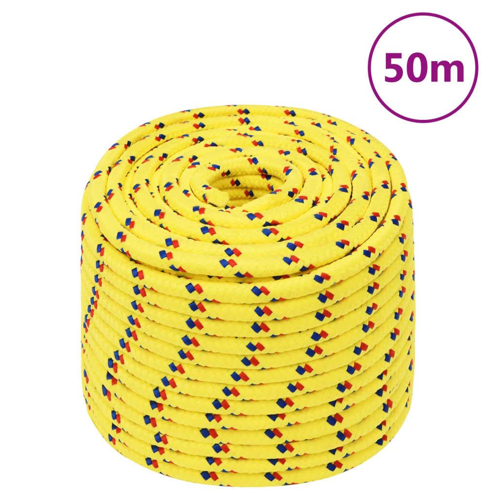 Möbel Bootsseil Gelb 12 mm 50 m Polypropylen - Seile 152618