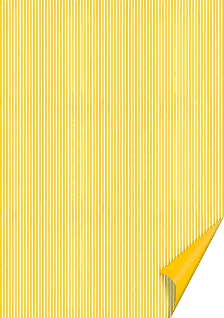 Carton Créatif A4 Jaune Soleil à Rayures pour Faire-part et Invitations