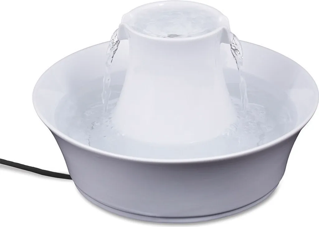 Distributeur d'eau PetSafe Avalon en céramique blanche pour chiens et chats