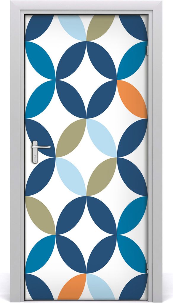 Tulup Türaufkleber 95x205 cm Dekorative Aufkleber Selbstklebend Wasserdichte Tapete Abnehmbar Schlafzimmer Wohnzimmer Wohnkultur - geometrischer H...