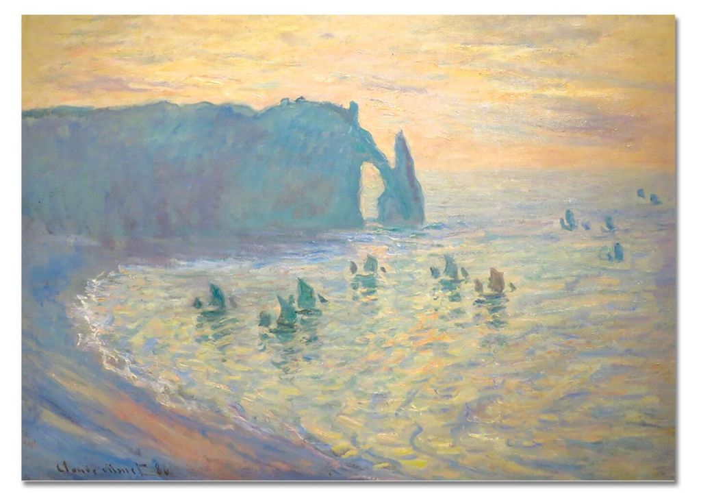 Giallobus - Klippenpanorama - Claude Monet - 70L x 50B cm - Bild - Acrylglas