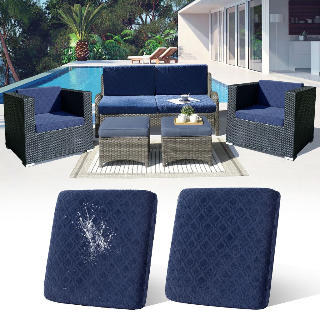 2 Stück Outdoor Kissen Wetterfest Sofabezug Wasserdicht Sofa Sitzkissenbezug Outdoor Sofa Überzug Bezüge Für Gartenpolster Sofa Cushion Cover S...