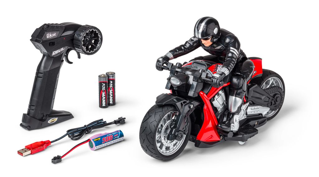 CARSON RC Devil Bike 100% RTR Rot Neu(500404281)