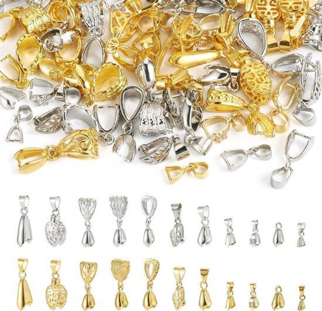 Platina DIY-Schmuckset mit Guss Eisstecher und Kettengliedern - 90 Karakter